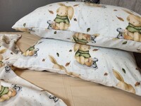 Комплект постельного белья Вухастикибежевая, Фланель, Турция, ТМ Комфорт-текстиль - фото 6
