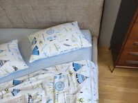 Комплект постільної білизни Вігвам/блакитний, Turkish flannel - фото 3