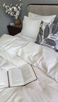 Комплект постільної білизни White, Варена бавовна LUXURY, ТМ Комфорт-текстиль - фото 19