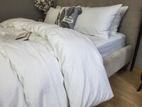 Комплект постільної білизни White, Варена бавовна LUXURY, ТМ Комфорт-текстиль - фото 6