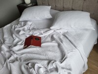 Комплект постельного белья White из четырехслойного муслина, 100 хлопок, ТМ Комфорт-текстиль - фото 3