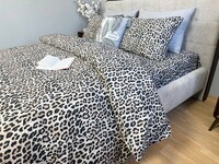 Постельное белье Ягуар Ранфорс Gofre, леопардовый принт - фото 10