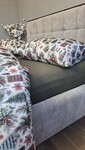 Комплект постільної білизни Ялинкихакі Turkish Flannel 5D білий з ялинками - фото 10
