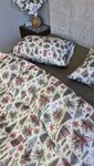 Комплект постільної білизни Ялинкихакі Turkish Flannel 5D білий з ялинками - фото 11