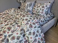 Комплект постільної білизни Ялинки Turkish Flannel 5D новорічний - фото 3