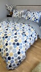 Комплект постельного белья Юлй Turkish Cotton, двусторонний, белый с яркими кругами - фото 7