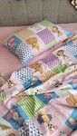 Комплект постельного белья Зверята/розовый, Turkish flannel - фото 9