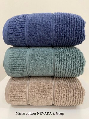 Полотенца махровые Cestepe MicroCotton 3-ка 70x140 подарочные (Premium NEVARA1)