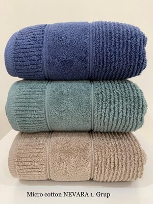 Полотенца махровые Cestepe MicroCotton 3-ка 70 x 140 подарочные (Premium NEVARA1)
