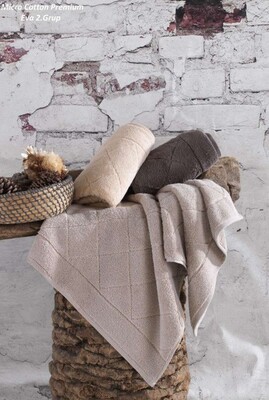 Набор полотенец Cestepe MicroCotton 3-ка Delux Premium подарочные 50x90 (Premium Eva-2)