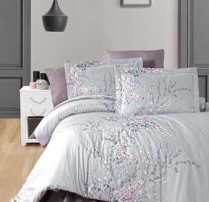 Комплект постельного белья First Choice сатин евро (Wisteria Lilac)