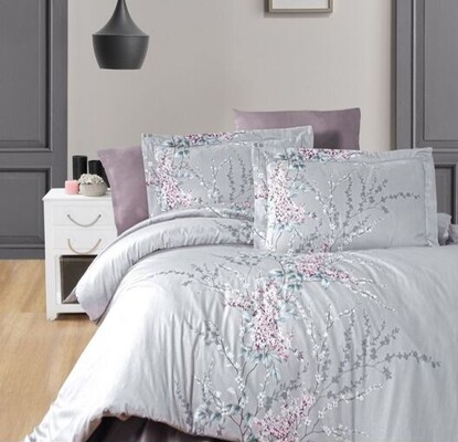Комплект постельного белья First Choice сатин евро (Wisteria Lilac)