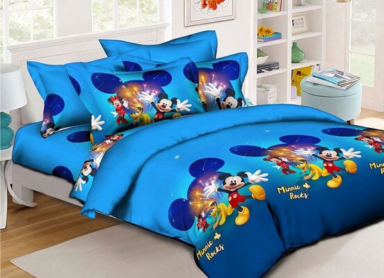 Комплект постільної білизни Мінні Маус, Mickey Mouse Дісней, Ранфорс, ТМ Комфорт-текстиль
