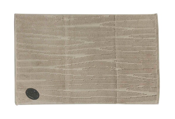 Килимок для нiг Gursan Cotton 50x80 бавовняний поштучно Stripe беж