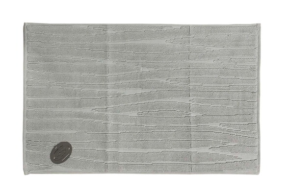 Килимок для нiг Gursan Cotton 50x80 бавовняний поштучно Stripe світло-сірий
