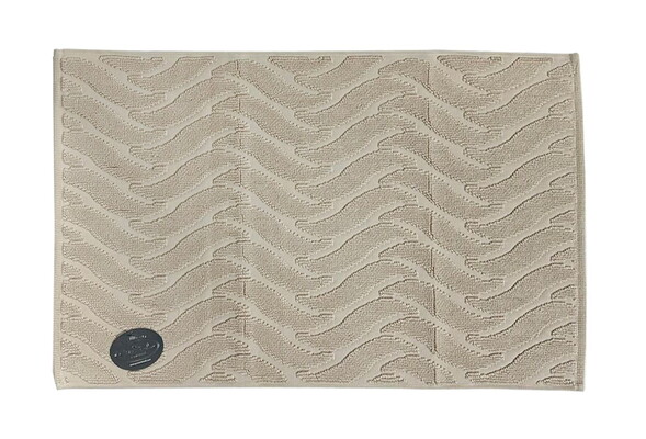 Килимок для нiг Gursan Cotton 50x80 бавовняний поштучно Wave беж