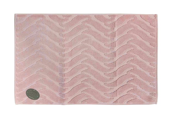 Килимок для нiг Gursan Cotton 50x80 бавовняний поштучно Wave пудра