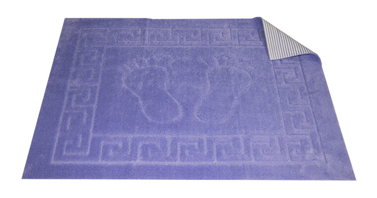 Килимок у ванну Gursan 50x70 см, з антиковзною основою, фіолетовий (rib-carp-violet)