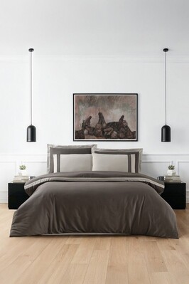 Постельное белье La Romano Alara Iron Mona Series, евро, сатин Premium 300TC
