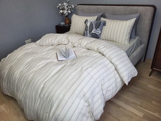 Комплект постельного белья Lines, Вареный хлопок, ТМ Комфорт-текстиль