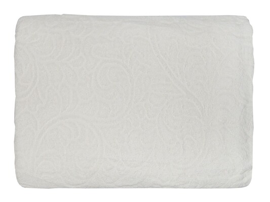 Простирадло махрове Parisa 400 євро 200 x 220 см., J-079 - N03 кремове, ТМ Parisa Home Узбекистан