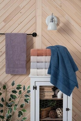 Набор банных махровых полотенец Sikel Purry Cotton Salda 70х140 см (6 шт.)  100 хлопок, 400 гм, Турция