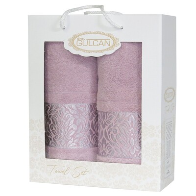 Набор Gulcan Cotton 2 50x90/70x140 (Frower Ornament-2ка-Powder)
