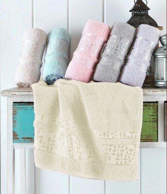 Набор из 2-х махровых полотенец лицо и баня VIP COTTON ECE, шампань
