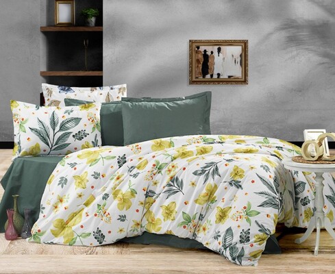 Комплект постельного белья Оазис зеленый, cotton