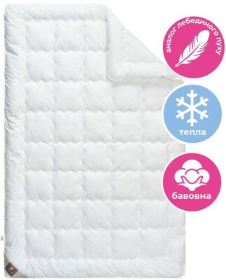 Одеяло Super Soft Premium всесезонное с аналогом лебяжьего пуха TM IDEIA 175 x 210 см