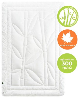 Ковдра всесезонна Bamboo Євро 200 x 220 см, з наповнювачем бамбук, TM IDEIA