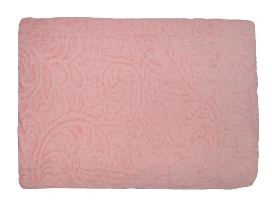 Простирадло махрове Parisa 400 полуторне 150 x 200 см., J-079 - N04 персикове, ТМ Parisa Home Узбекистан