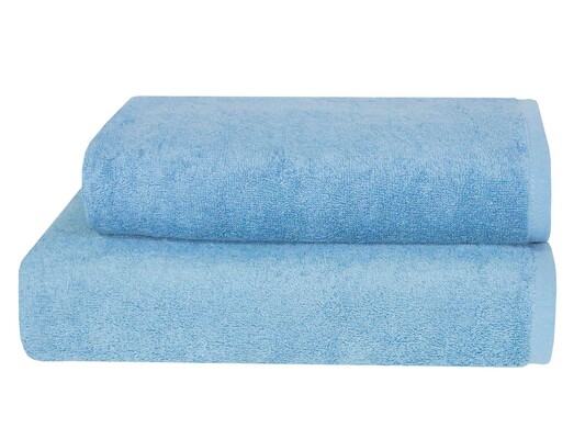 Рушник махровий, 50 x 90 см, Parisa Flat Cotton, H-500 світло-блакитний, ТМ Parisa Home