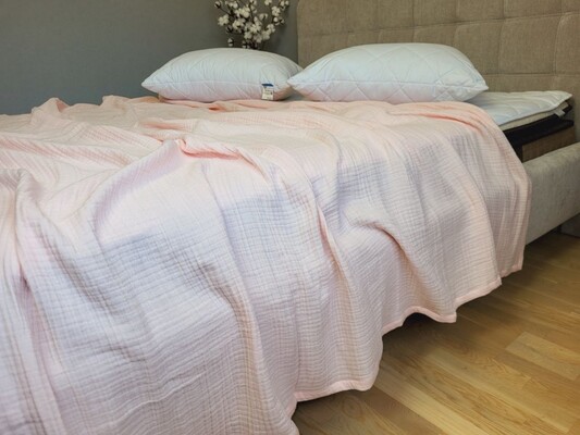 Плед муслиновый PINK PEACH, MUSLIN