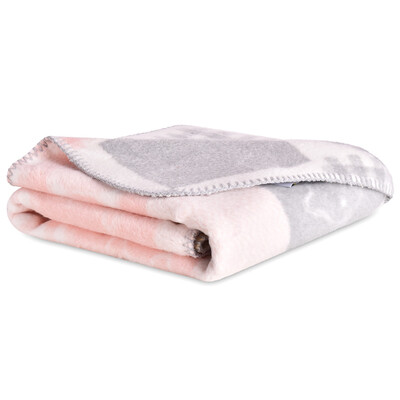 Плед детский хлопок BABY ТM PAPAELLA 90 x 120 см котик розовый