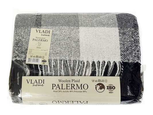 Плед Vladi Palermo 14 (08/PICTOR бело-дым-св.антр)