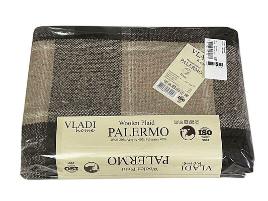Плед Vladi Palermo 14 (07/SOFA белый-пес-каст)