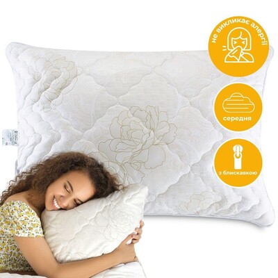 Подушка для сну Air Dream Classic ТМ IDEIA 50 x 70 см троянди