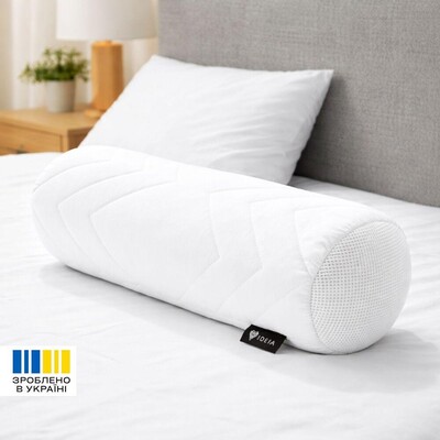 Подушка валик NORDIC COMFORT ТМ IDEIA 15 x 40 см біла