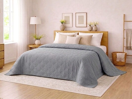 Покрывало стеганое Лелека Графит Sky 240x220 см