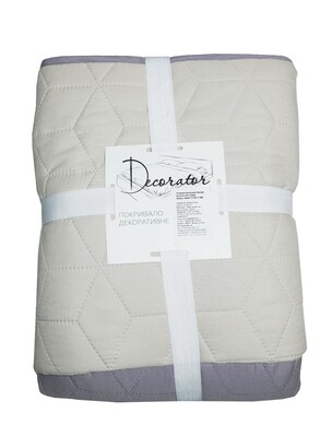Покривало Decorator 140 x 215 паяне двостороннє (Куб бузково/бежеве 13-5304/17-3808)