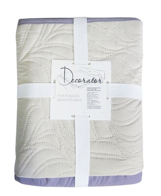 Покривало Decorator 140 x 215 паяне двостороннє (Листя бузково/бежеве 13-5304/17-3808)