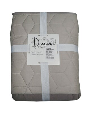 Покривало Decorator 210 x 215 паяне двостороннє (Куб сіро/коричнево-бежеве 15-3800/13-5304)
