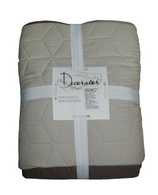 Покривало Decorator 240x215 паяне двостороннє (Куб беж/капучино 13-0607/17-0808)