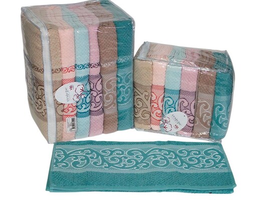 Рушники махрові жакардові Cestepe Cotton Delux 70 x 140 (Essen)