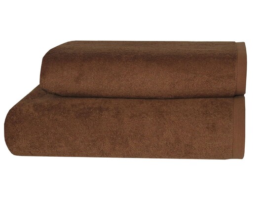Полотенце банное махровое 70 x 140 см Parisa Flat Cotton, H-500 коричневое, ТМ Parisa Home