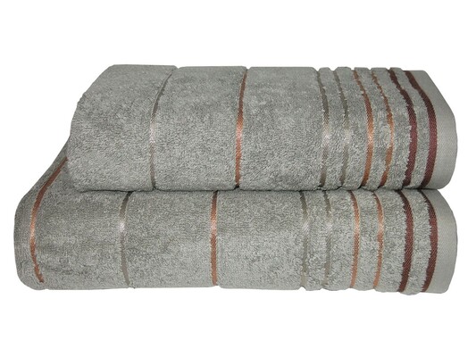 Рушник банний Parisa Sauna 100x150 см, сірий D-272-05