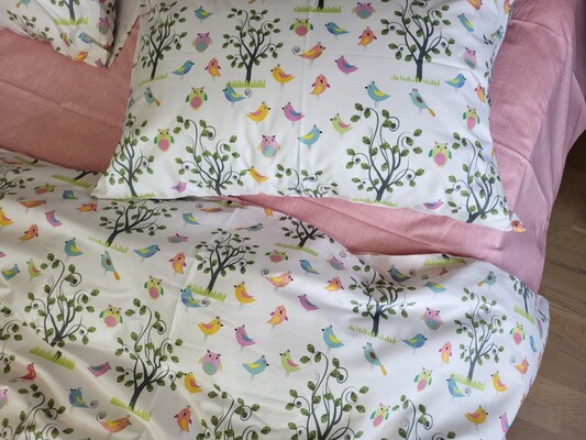 Комплект постільної білизни Пташенята, cotton Цільн.