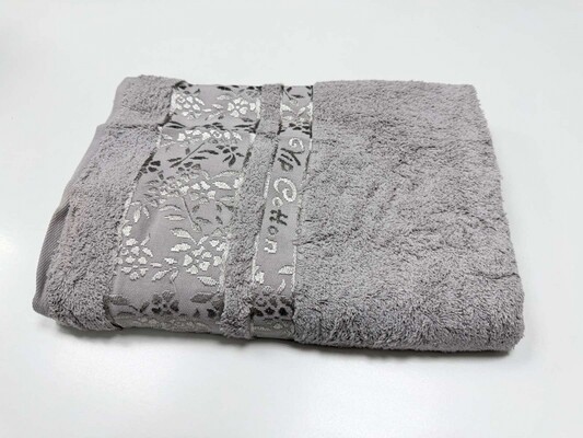 Рушник махровий для сауни VIP COTTON ROWAN, сірий