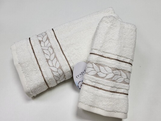 Рушник махровий сауна VIP COTTON FILIZ, білий